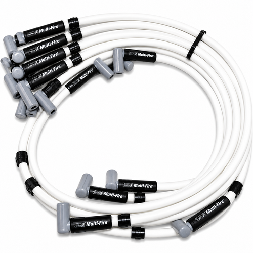 White Multi-Fire Spark Plug Wires (No Coil Wire)