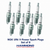 NGK UR6 V-Power spark plugs with .460-inch reach, 14mm thread, tapered seat, projected tip, resistor and heat range 6 – set of 8