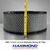 HMS 14-inch x 5-inch washable racing air filter with tape measure showing filter height