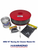 HMS 14-inch Racing Air Cleaner Master Kit with filter, lid, base, pre-filter, stud kit, scrub bag and Sure Seal carb cap