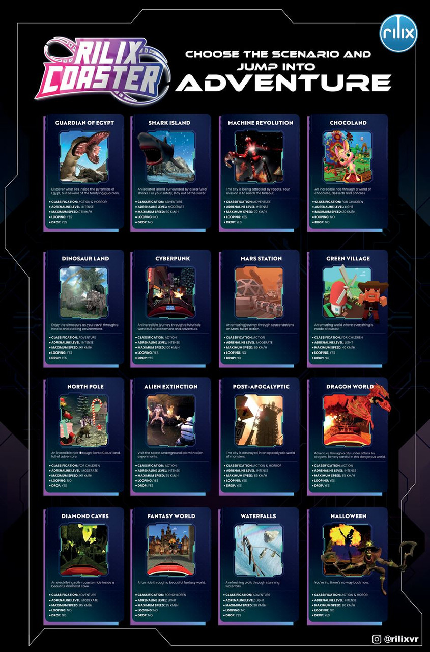 Rilix VR Roller Coaster - Rental Model