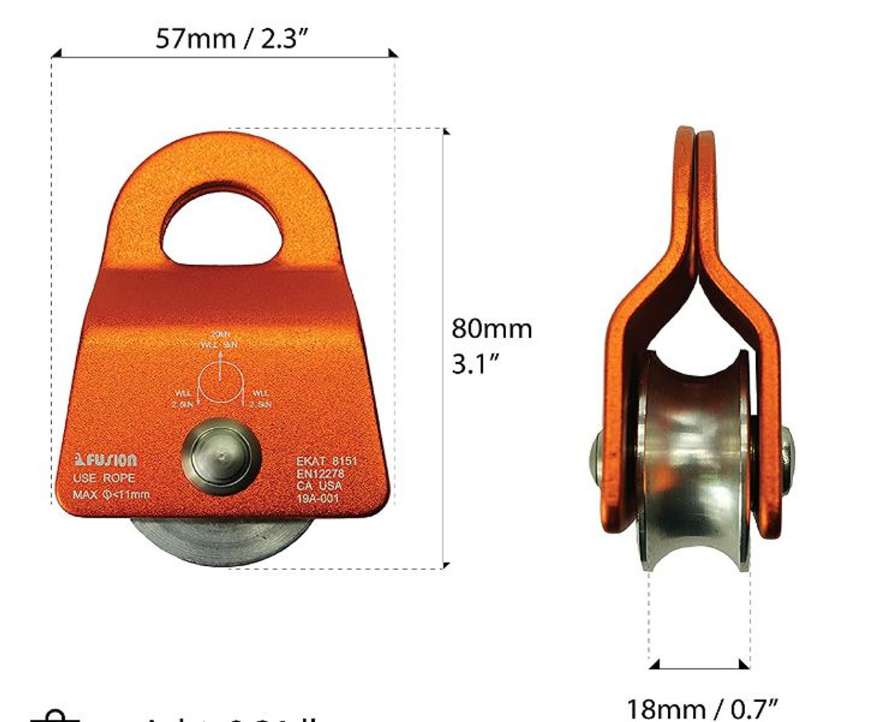 Aluminum Pulley - Moveable Sides