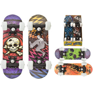 Mini Complete Beginner Skateboard (16") - Assorted Styles, 1 Supplied