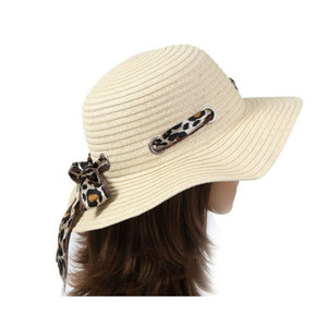 Bartleby Ladies Straw Hat & Scarf - Deluxe