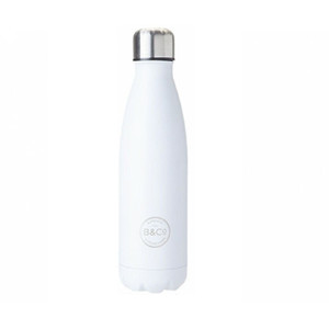 B&Co Mono 500ml Bottle Flask White B&Co Mono 500ml Bottle Flask White
