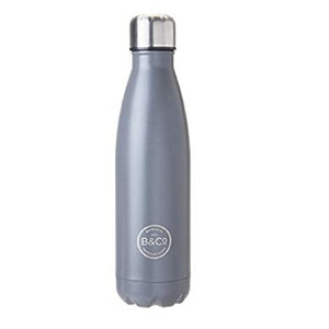 B&Co Mono 500ml Bottle Flask Graphite Grey B&Co Mono 500ml Bottle Flask Graphite Grey