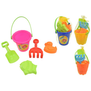 Nalu 5 Piece Small Beach Bucket Set Nalu 5 Piece Small Beach Bucket Set