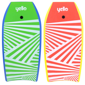 Yello Slick Zigzag Bodyboard 41" - Assortment of 2 - 1 Suppplied at Random Yello Slick Zigzag Bodyboard 41" - Assortment of 2 - 1 Suppplied at Random