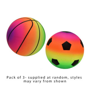 Flourescent Sports Ball Small (Deflated)Pack Of 3 Flourescent Sports Ball Small (Deflated)Pack Of 3
