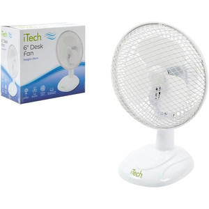 iTech Mains 2 Speed 6" Desk Fan iTech Mains 2 Speed 6" Desk Fan