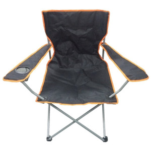 Black & Orange Lightweight Folding Camping Beach Captains Chair Black & Orange Lightweight Folding Camping Beach Captains Chair