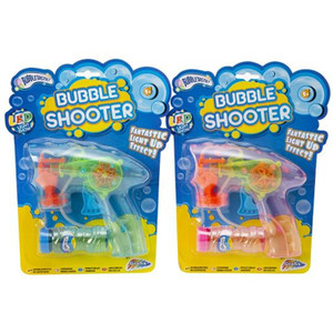 Light Up Bubble Shooter Gun With Solution Light Up Bubble Shooter Gun With Solution