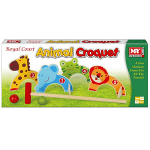 M.Y Wooden Animal Croquet Game Set