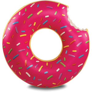 Bigmouth Inflatable Pink Frosted Donut Pool Float Bigmouth Inflatable Pink Frosted Donut Pool Float