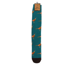 Bartleby Welly Socks Mens- Pheasant Pattern