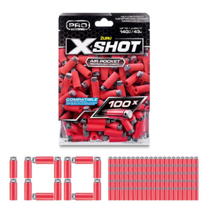 X SHOT 100 Pack Refill Darts Pro Series Half-Length Darts Refill Pack