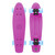 Xootz Kid's Retro Plastic Skateboard with LED Light Up Wheels Pink 22-Inch