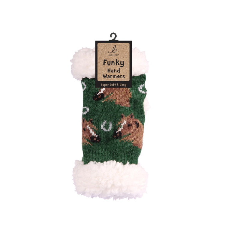 Bartleby Sherpa Wrist Warmer Horse Head Design