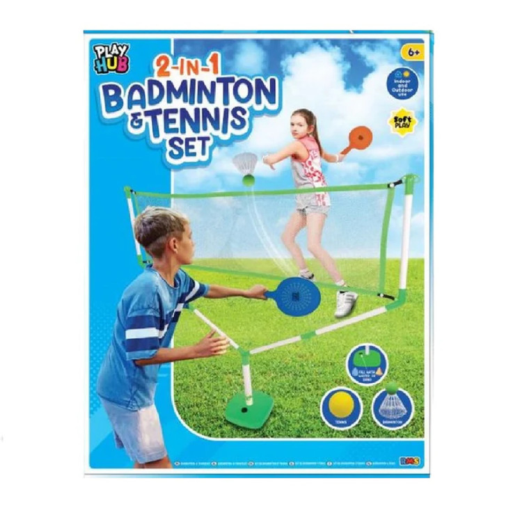 2 In 1 Badminton & Tennis Net Set