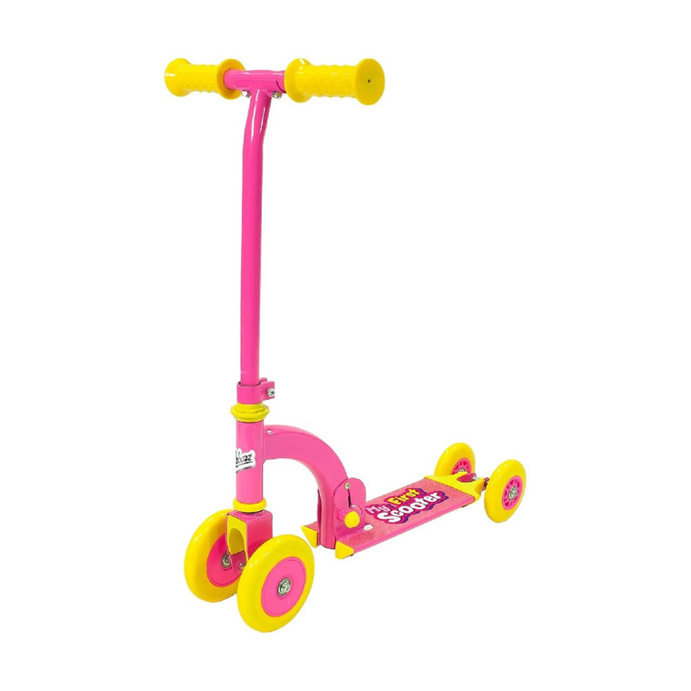 Ozbozz My First Folding Scooter Pink And Yellow