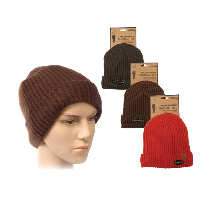 Bartleby Unisex Sherpa Lined Waterproof Hat