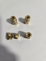 4-BRASS Air Fittings 1/4" Tube x 1/8" FNPT Air Suspension Straight Fitting