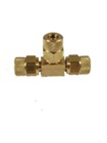 3/8" Tube x Tube x Tube BRASS Union Tee Re-useable Never Leak Air Fittings