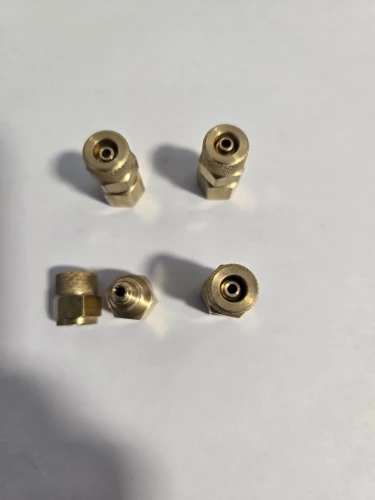 4-BRASS Air Fittings 1/4" Tube x 1/8" FNPT Air Suspension Straight Fitting