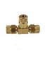 3/8" Tube x Tube x Tube BRASS Union Tee Re-useable Never Leak Air Fittings