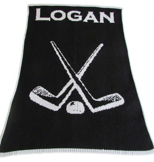 Personalized Stroller Blanket, Hockey