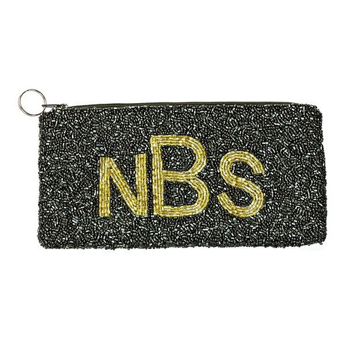 Personalized Beaded Make-Up Case/Pencil Case