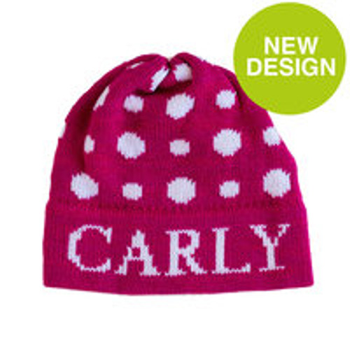 Personalized Hat, Polka Dots