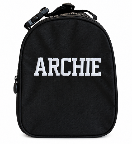 Gumdrop Lunch Bag, Personalized Nylon Black 