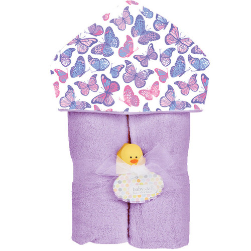 Deluxe Hooded Towel, Butterflies Deluxe Hooded Towel, Butterflies