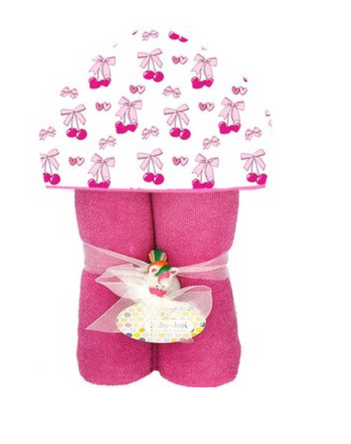 Deluxe Hooded Towel, Cherries