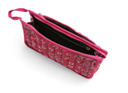 Personalized Bandana Pouch, Burgundy