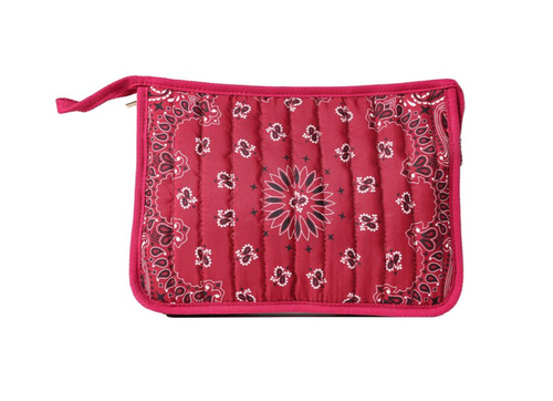 Personalized Bandana Pouch, Burgundy