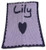 Personalized Stroller Blanket, Big Heart