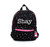 Small Backpack, Personalized, Stars with Pink Accents, Space Panda 