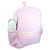 Large Backpack, Personalized Pink Seersucker with Pockets