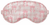 Personalized Silky Sleep Mask, White with Light Pink Gingham and bows