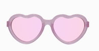 Baby Sunglasses, Heart Sparkle Squad Lavender Mirrored Lenses, Size 6+