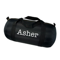 Duffle Bag, Personalized Nylon Black 