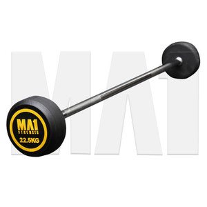 MA1 Fixed Rubber Barbell 22.5kg