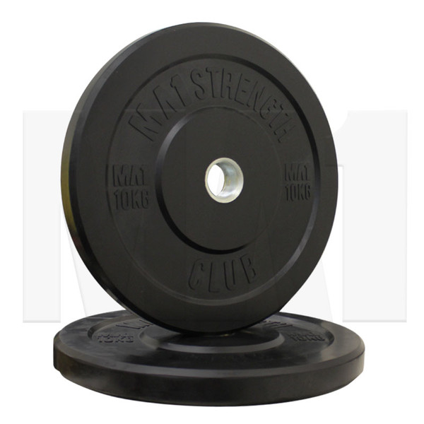 MA1 Club Bumper Plates Black 25lb (Pair)