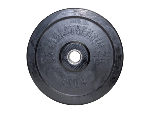 MA1 Club Bumper Plates Black 45lb (Pair)