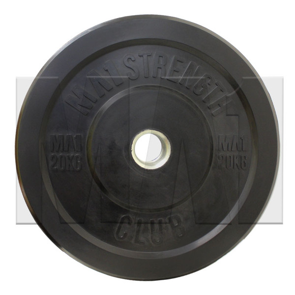 MA1 Club Bumper Plates Black 45lb (Pair)