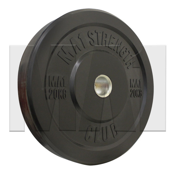 MA1 Club Bumper Plates Black 45lb (Pair)
