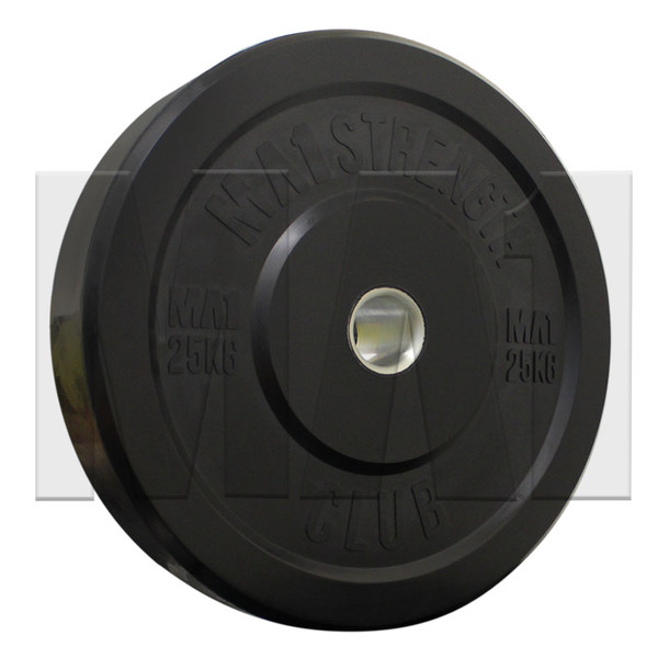 MA1 Club Bumper Plates Black 55lb (Pair)