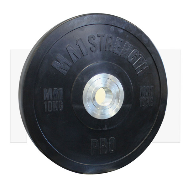 MA1 Pro Bumper Plates Black 10kg (Pairs)